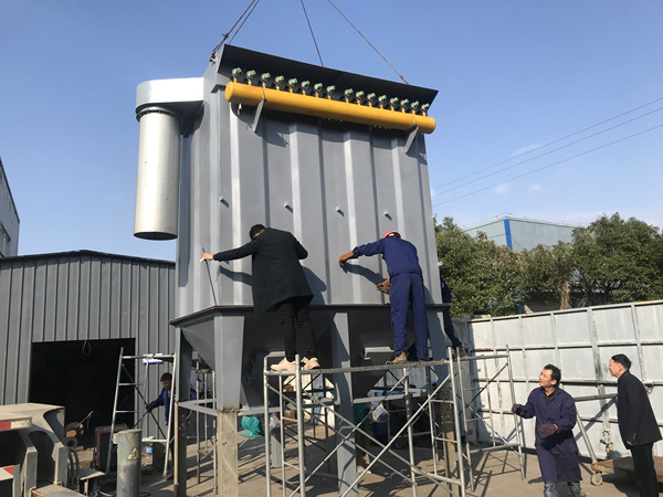【浙江舟山客戶】布袋除塵器找蕭陽環(huán)保 10天時間順利交貨安裝 